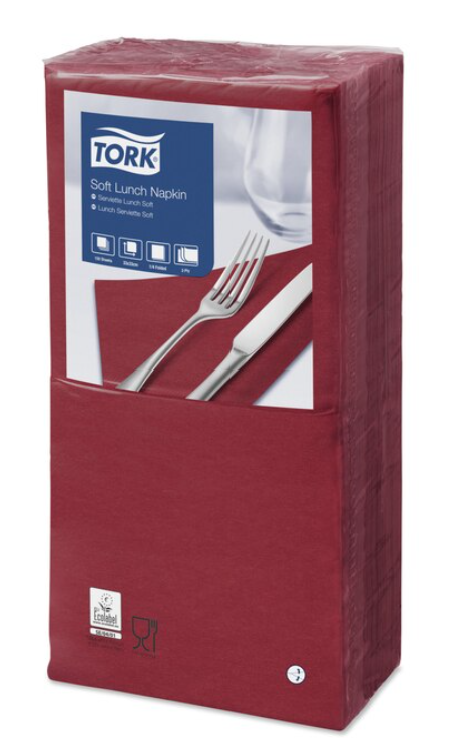 Lunchservietten "Bordeauxrot" Soft Tork