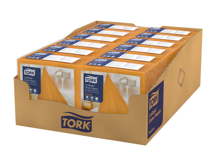 Dinnerservietten "Orange" Tork LinStyle® Tork Premium