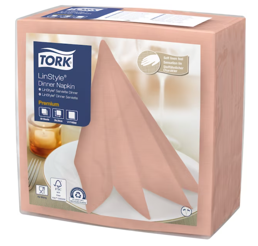 Dinnerservietten "Koralle" LinStyle® Tork Premium