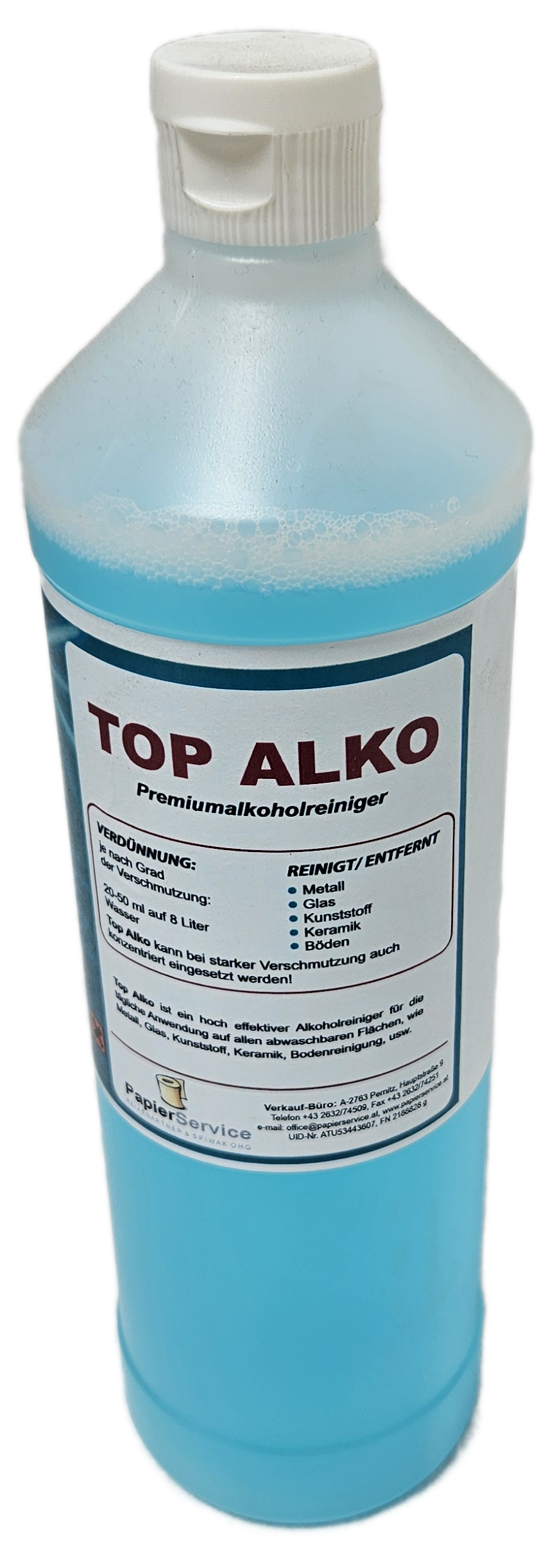 Premiumalkoholreiniger "Top Alko" 1 Liter