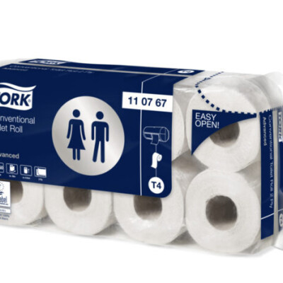 Kleinrollen Toilettenpapier T4 2-Lagig Weiß