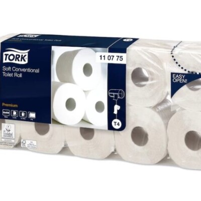 Weiches Kleinrollen Toilettenpapier Premium T4 2-Lagen Weiß