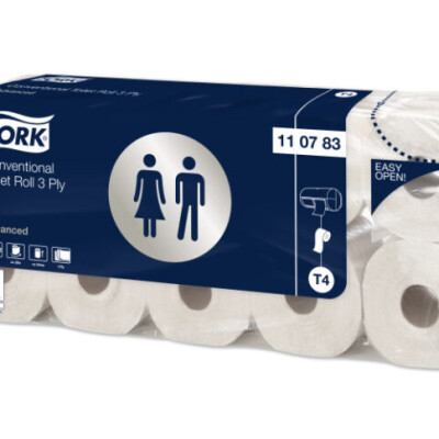 Kleinrollen Toilettenpapier T4 3-Lagig Weiß